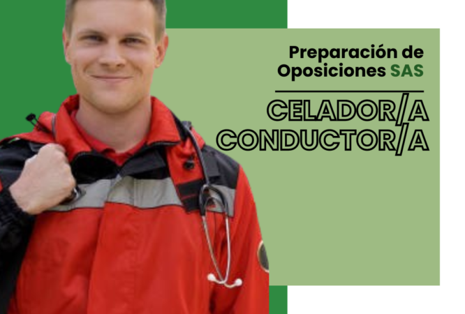 OPOSICIONES CELADOR/A CONDUCTOR/A SERVICIO ANDALUZ DE SALUD (SAS). GRUPO MARZO 2024.