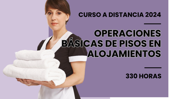 WEB OPERACIONES BÁSICAS DE PISOS EN ALOJAMIENTOS. 330 HORAS. MODALIDAD A DISTANCIA