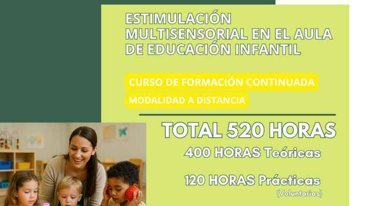 22.web ESTIMULACIÓN MULTISENSORIAL EN EL AULA DE EDUCACIÓN INFANTIL. CURSOS DE FORMACIÓN CONTINUADA (MODALIDAD A DISTANCIA) 2025