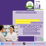“AUXILIAR DE FARMACIA”. 520 HORAS. MODALIDAD PRESENCIAL. NOVIEMBRE 2025.
