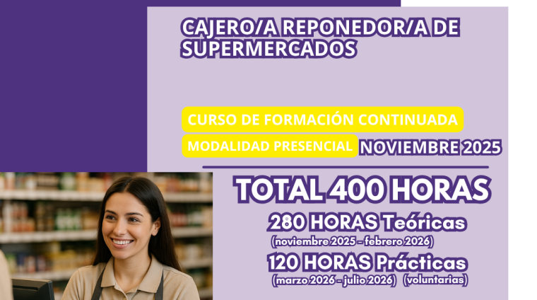 4.CAJERO_A REPONEDOR_A DE SUPERMERCADOS. CURSOS DE FORMACIÓN CONTINUADA (MODALIDAD PRESENCIAL) 2025